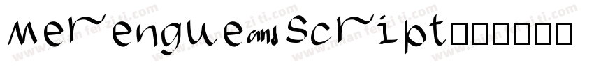 Merengue Script字体转换